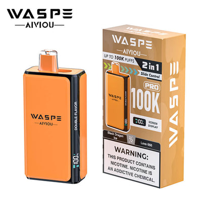 WASPE 100K Pro 2in1 Disposable Vape 100000 Puffs